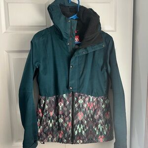 686 Teal Insulated Hooded Jacket